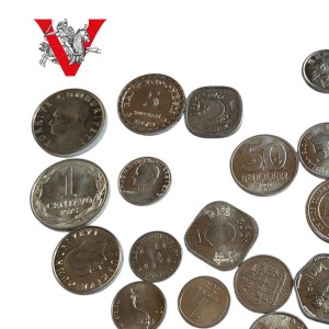 Lot of 24 Aluminum Coins, Mint Condition, Worldwide