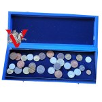 Old Numismatic Box, People's Republic of Poland, including circulating coins