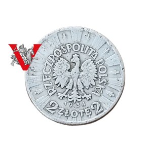 II RP , 2 Gold 1934, Pilsudski Silver