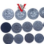 II RP i GG lot zestaw 15 monet, bardzo ładne
