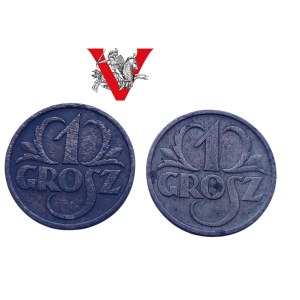 II RP , 2 x Penny 1928 and 1938, Beautiful States