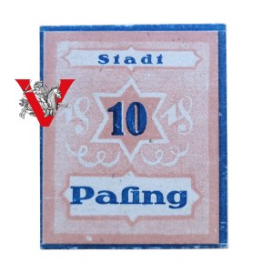 Judaica, 10 Fenig 1918, with Star of David, Fine Jewish Paper Money