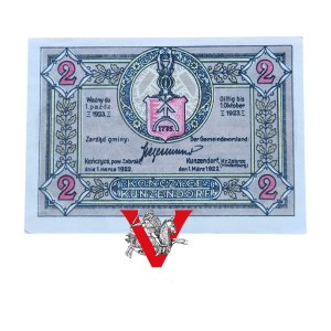Silesian Uprising, Kończyce 2 Marki 1922 ! SUPER STATE, Establishment of the Border