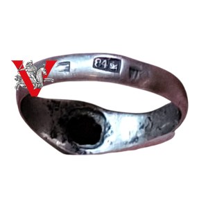 Kingdom of Poland under partition, Czarist Russia, Silver Ring, 84 Lutes, Eagle