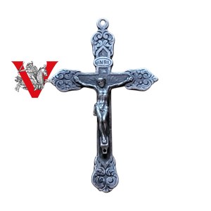 Silver Patriotic Cross - Second Republic, Stylized, Decorated with Ornament