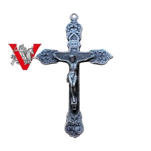 Silver Patriotic Cross - Second Republic, Stylized, Decorated with Ornament
