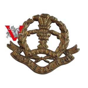 Regimental badge of the Middlesex Regiment - British Army, First and Second World Wars.