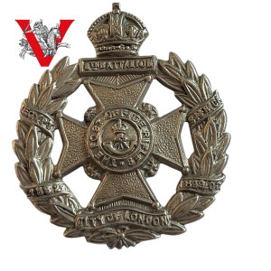 Regimental badge of the Post Office Rifles - City of London Regiment, England, World War I and II.