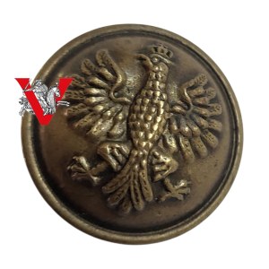 Military button , Eagle wz 17, Beautiful Condition , Signed ! Polish Army