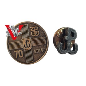 Warsaw Uprising, LIVER, Two small veteran, anniversary badges