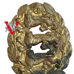Denmark - Danish police cap badge, 1940s-50s, Michelsen