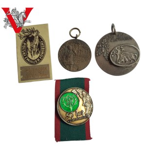 Hunting, Four Badges, Distinctions, Medal, interesting set