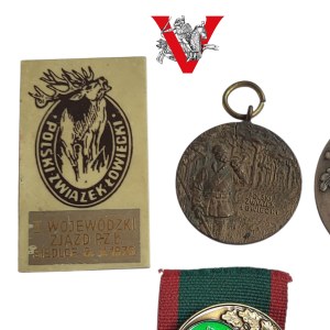 Hunting, Four Badges, Distinctions, Medal, interesting set