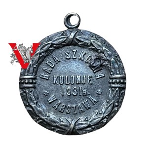 Warsaw 1931, School Colony Medallion, Served as Children's Identifier,