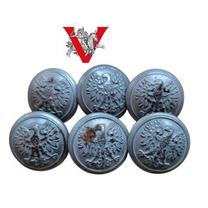 LWP, Polish Army, Six old military buttons