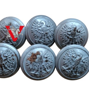 LWP, Polish Army, Six old military buttons