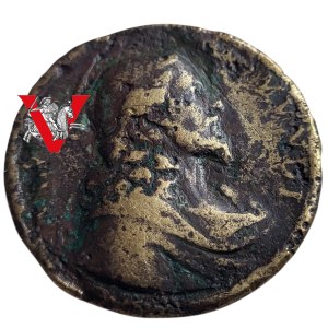 18th century religious medal, St. Paul and Mary