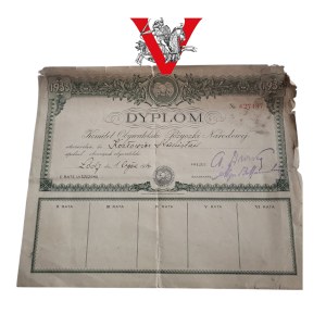 II RP, Łódź 1934, Dyplom, Pożyczka Obrony Narodowej