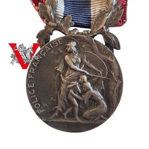 French Police, Decoration, Early 20th Century, High-quality Silver