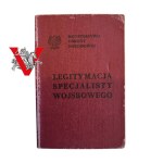 Legitymacja Specjalisty Wojskowego 3 Klasy, 3 Dywizjon Rakietowy 1968 rok