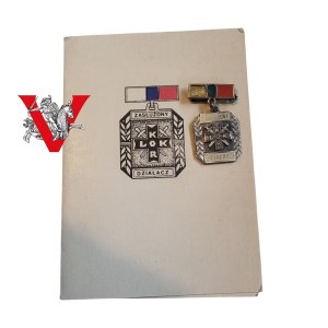 LOK Reserve Officers Club badge with Legitimation, Captain Jan Ciosek