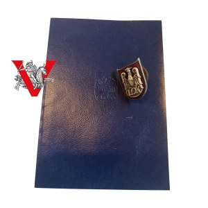 Colonel Pilot Dipl. Czeslaw Miodoński, LOK card with Badge