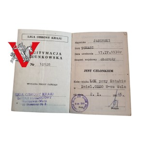 ORMO LOK, interesting ID card Warsaw Wola, Ensign