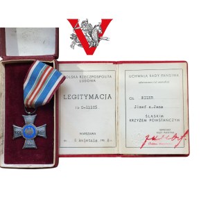 Silesian Insurgent Cross with Legitimation and Box 1958.
