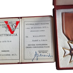 Knight's Cross OOP, Polonia Restituta, Legitimation WALLEWIEN, scientist author of publications, pharmacist