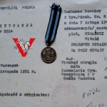 Zasłużony na Polu Chwały, Odznaczenie plus Legitymacja, Plutonowy 9 dywizja , 2 AWP