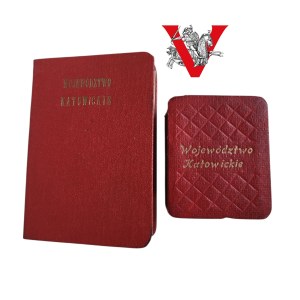 Gold badge Załsużony dla Rozowju Woj Katowickiego, Legitymacja , Pudełki, Soldier PSZ