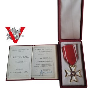 Krzyż Kawalerski OOP, Major Zdzisław Czerniak, Legitymacja Pudelko