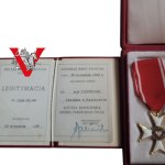 Krzyż Kawalerski OOP, Major Zdzisław Czerniak, Legitymacja Pudelko