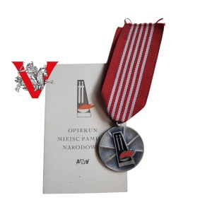 Keeper of National Memorials, Medal with Legitimation