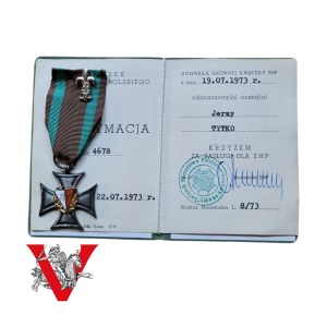 Distinguished Service Cross of the Polish Scouting and Guiding Association (ZHP), Grey Scouts, Ribbon Lily, Legitimation, 1973