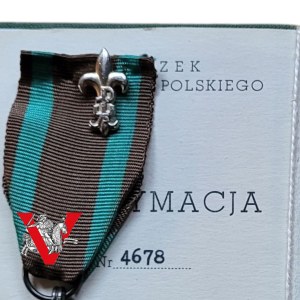 Distinguished Service Cross of the Polish Scouting and Guiding Association (ZHP), Grey Scouts, Ribbon Lily, Legitimation, 1973