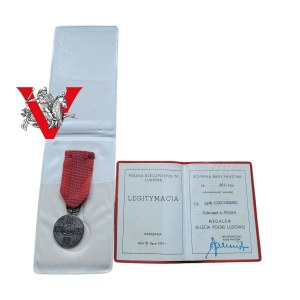 Col. Ciecierski, XXXth Anniversary of the People's Republic of Poland, Medal with ID and box