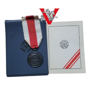 Silver medal for Meritorious Service to Firefighting, Captain Jan Ciosek, ID box