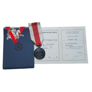 Silver medal for Meritorious Service to Firefighting, Captain Jan Ciosek, ID box