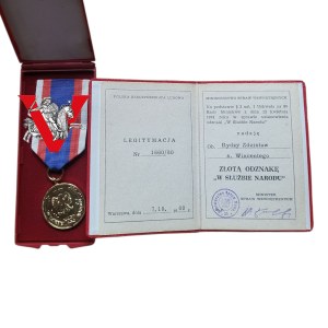 Gold Badge in the Service of the Nation, Colonel Stanislaw Rydzy, Legitimation , Box