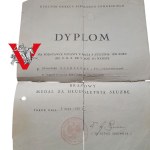 II RP, Dyplom Nadanie, Brązowy Medal Za Długoletnią Służbę, Toruń Chojnice