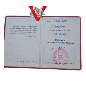 Aviation , 62nd Airborne Regiment, Party Conference of the 3rd Air Defense Corps, Mandate Delagata Col. Miodonski