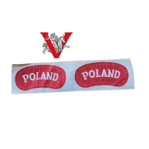 PSZ, Two POLAND Patches, Parka,Original Beautiful San