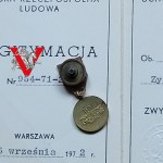 Medal Zwycięstwa i Wolności, Miniatura z Legitymacją