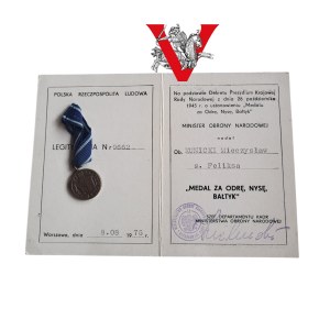 Marynarka Wojenna, Medal za Odrę Nysę i Bałtyk, Bosman Kunicki