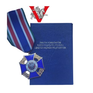 Krzyż Związku Kombatantów z Legitymacją, żołnierz AK NSZ, 1998 rok