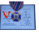 Krzyż Związku Kombatantów z Legitymacją, żołnierz AK NSZ, 1998 rok