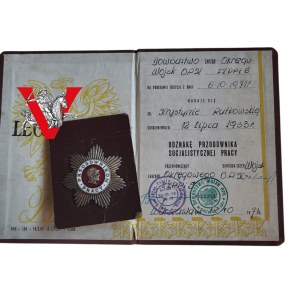 Badge of the Worker's Conductor, Military ID, OPK Military, 1971.