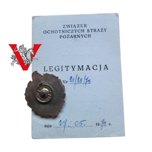 TSO, Badge for Meritorious Service in Fire Fighting, with Legitimation , 1979.