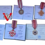 Jadwiga Łuczak ,Powstanie Warszawski, Zbiór, Złoty Krzyż Związku Żołnierzy Wojska Polskiego, Medale MON, , 8 Odznaczeń
